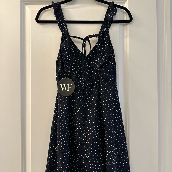 BNWT WildFox Navy Polka Dot Dress - Picture 2 of 3